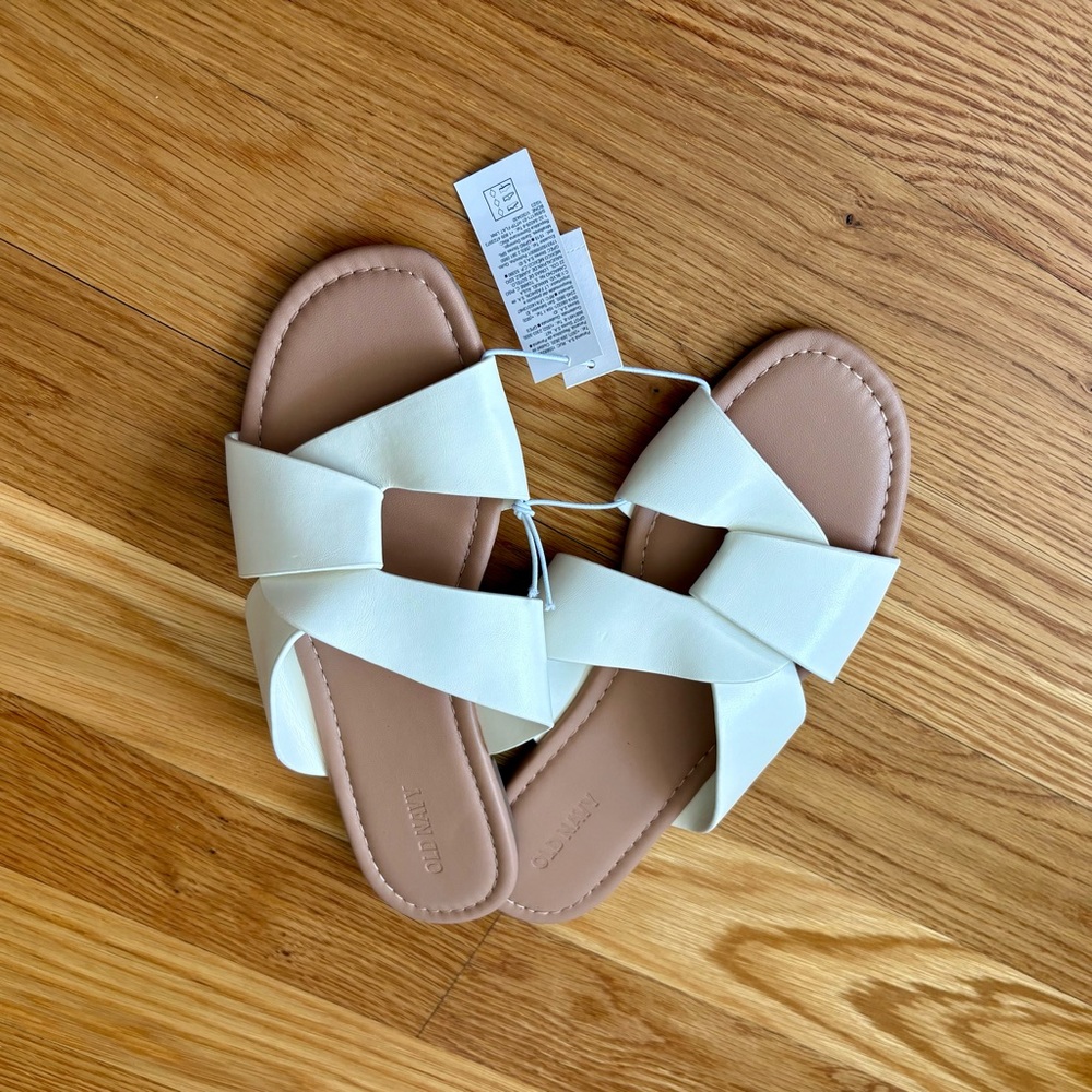 Old Navy White Sandals NWT